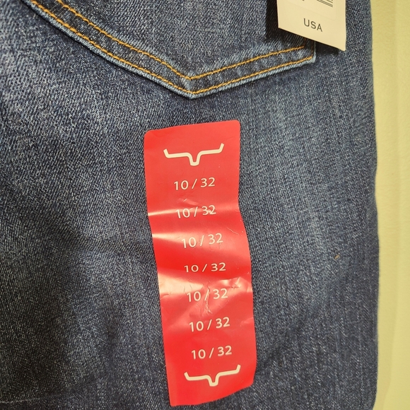 NWT Kimes Ranch Women's Jennifer High Rise Wide Flare Dark Wash Blue sz 10 - Picture 6 of 9